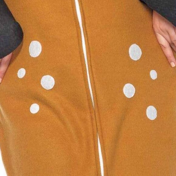 Cozy Fleece Fawn Reindeer Costume Dress Womens Size XL Christmas Halloween Top - Picture 10 of 10